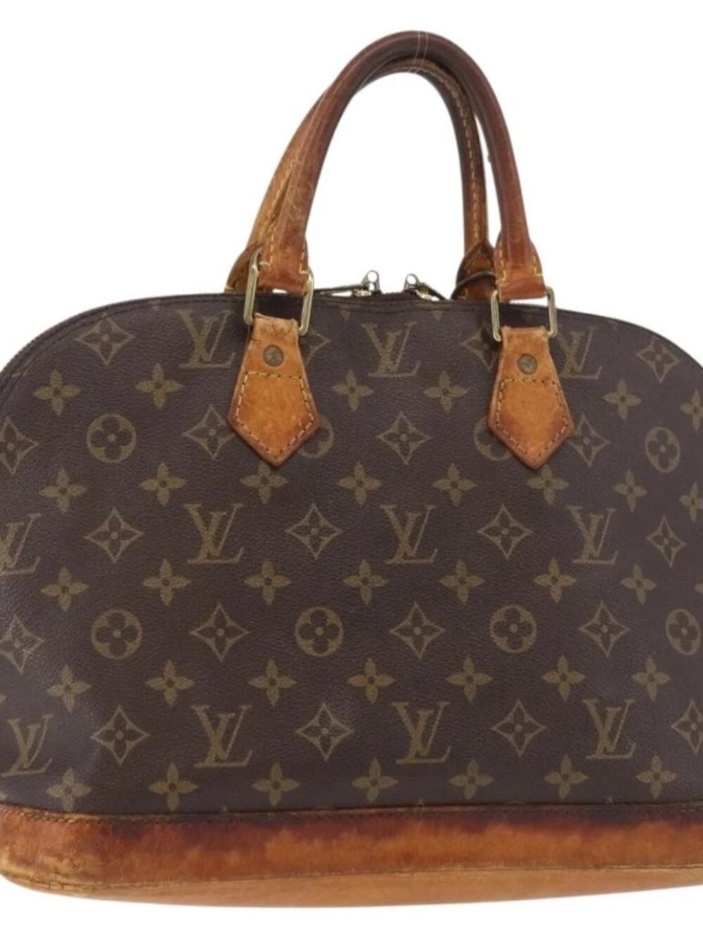 LOUIS VUITTON Monogram Alma Hand Bag M51130 LV Auth 177866